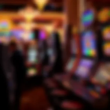 Variety of Slot Machines on the Vegas Strip Group of diverse slot machines in a casino setting