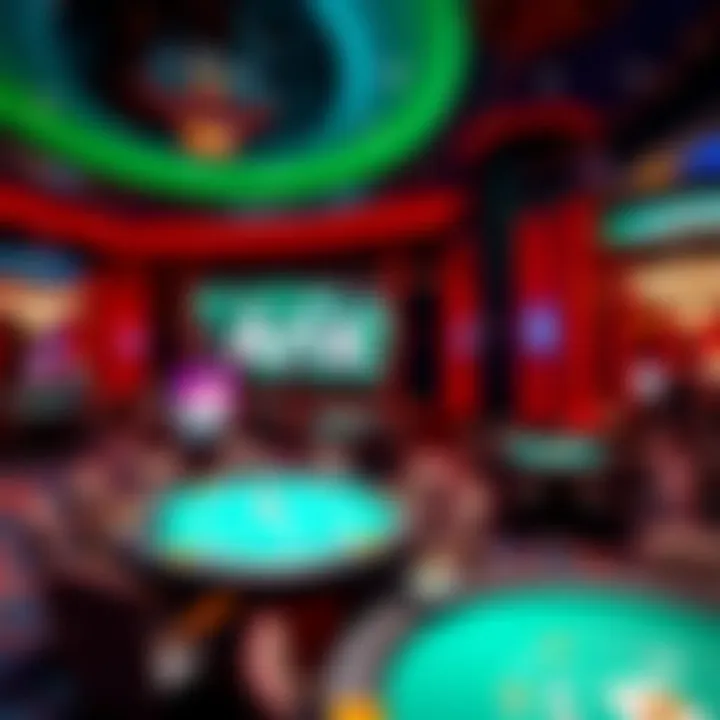 Vibrant Atmosphere of the Aria Poker Room Interior view of the Aria Poker Room showcasing its lively ambiance