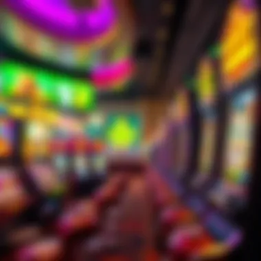 An intricate display of themed online slot machines showcasing vibrant graphics