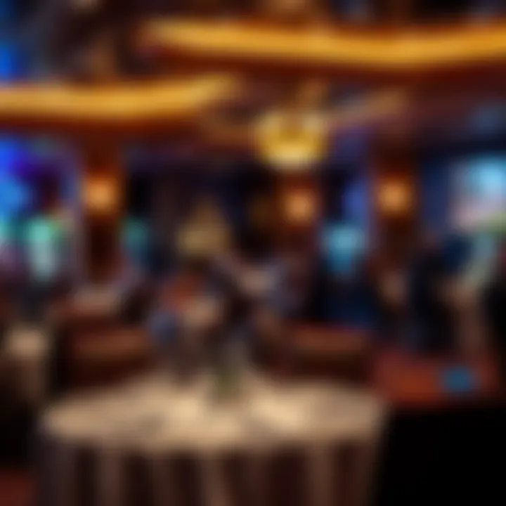 Gourmet dining experience within a casino hotel