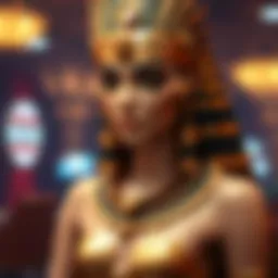 An artistic representation of Cleopatra's iconic imagery