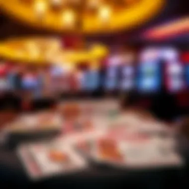 Variety of coupons displayed on a table