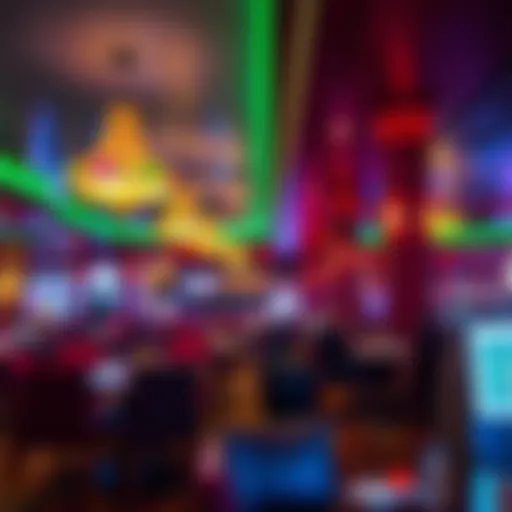 A breathtaking view of Winstar Casino's vibrant dining area