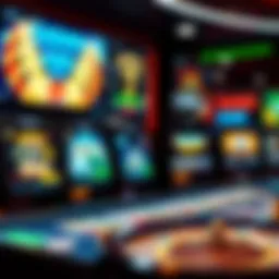 A virtual casino interface showcasing various games