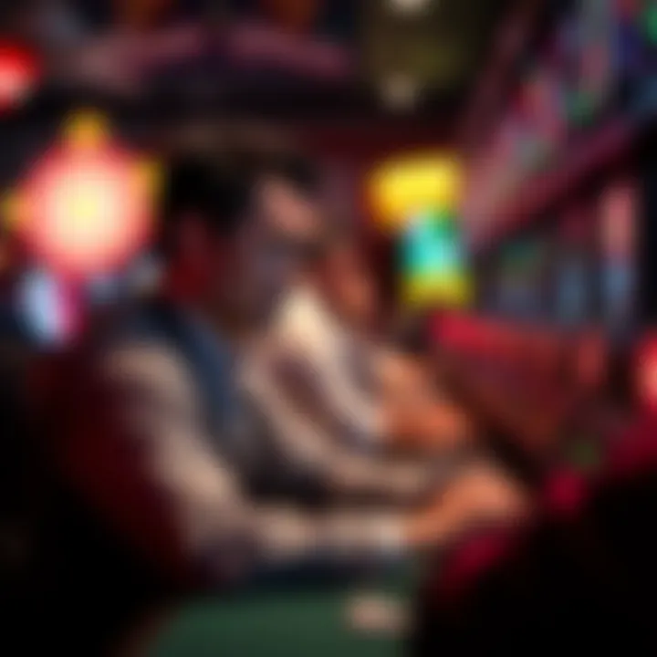 A thought-provoking depiction of responsible gaming practices within the casino environment