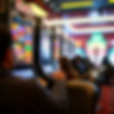 Overview of Harrah's online gaming interface with users engaged