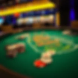 Illustration of a blackjack table with promo codes