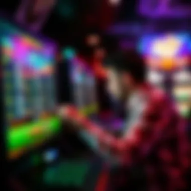 Player Utilizing Promo Codes on Interface Player engaging with a computer interface for promo codes