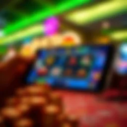 Vibrant display of Huuuge Casino gameplay on a mobile device