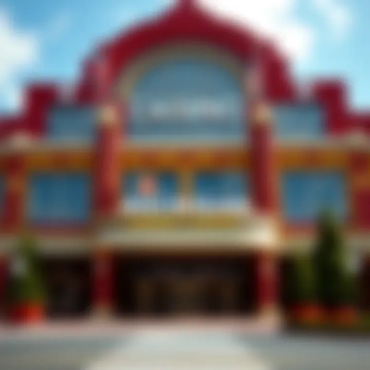 Exterior view of Michigan's largest casino showcasing its grandeur