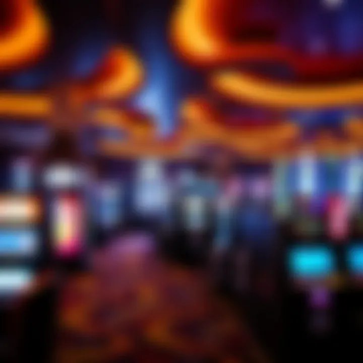 Interior layout of gaming options available