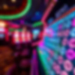 Keno game board with numbers