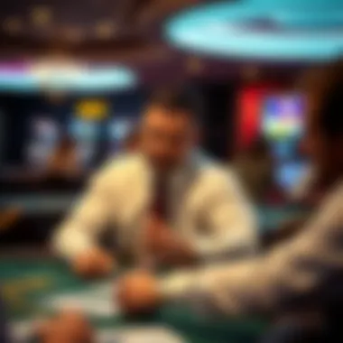 Responsible Management of Gaming Credit Illustration of a responsible gambler making informed credit decisions