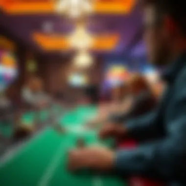 Visual representation of online gambling