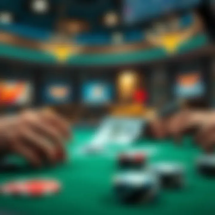 Concept image of bonuses enhancing poker gameplay