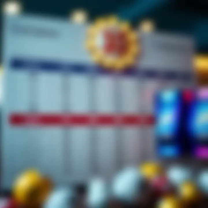 Comparison chart of online lottery platforms