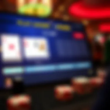 Screenshot of online poker interface showcasing play money options