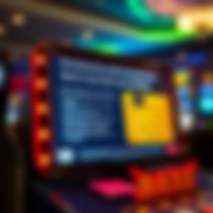 Tips for responsible gambling showcased on a screen