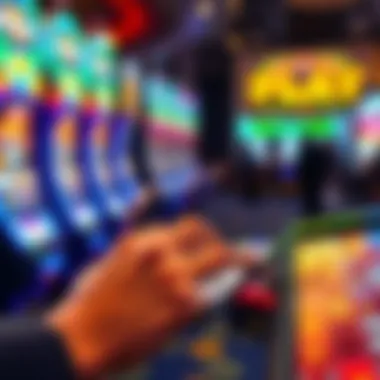 User engaging with an online scratch off ticket on a tablet