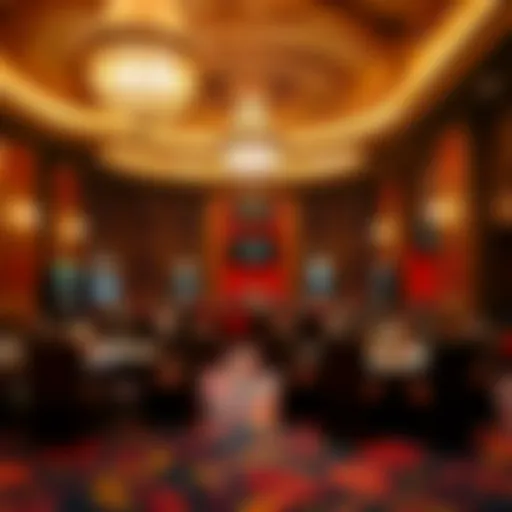 Luxurious Poker Room Ambiance at The Wynn Luxurious poker room ambiance at The Wynn