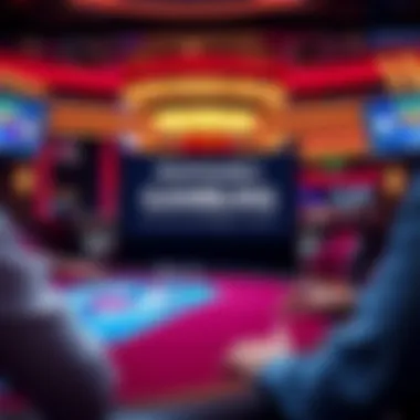 Responsible Gambling at The Wynn Responsible gambling message in the casino