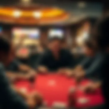 Social Poker Experience An engaging poker night with friends around a table