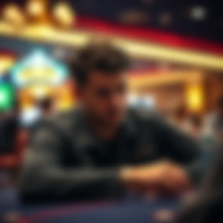Strategic Thinking in Poker A strategic poker player contemplating their next move