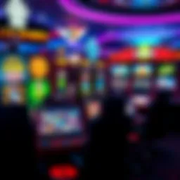 A vibrant online game room interface displaying various game options