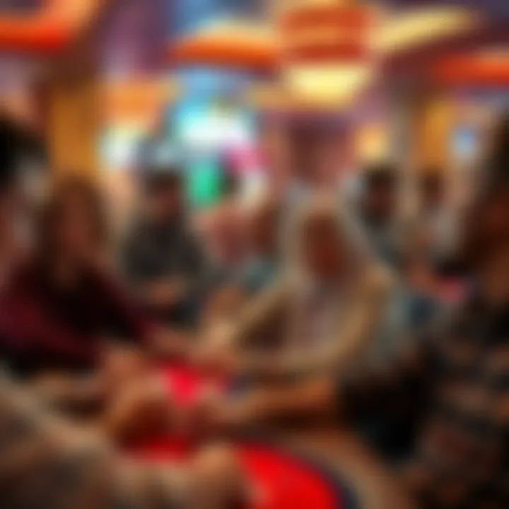 A diverse group of players enjoying a lively session of online bingo, highlighting community interaction.