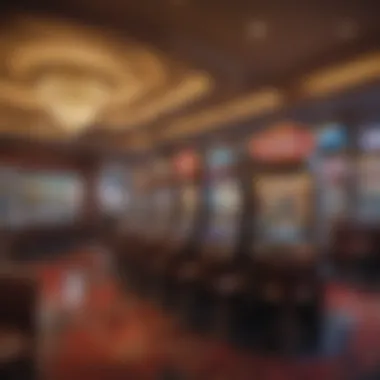 Diverse Gaming Options in Las Vegas Vibrant gaming floor filled with unique slot machines