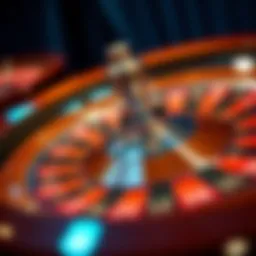 A classic roulette wheel with vibrant colors and a pristine layout.