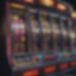 A close-up of a modern slot machine showcasing its vibrant graphics and innovative features