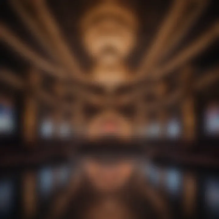 An elaborate stage set for a famous Las Vegas show.