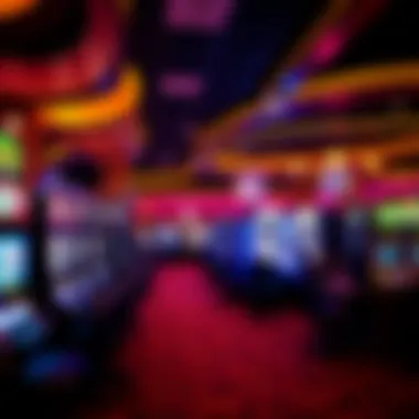 Vibrant Gaming Atmosphere at Isle of Capri Interior gaming floor filled with slot machines and table games