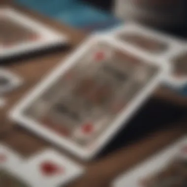 Close-up of playing cards in Let It Ride