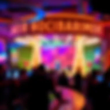 Vibrant entertainment show taking place at the Casino