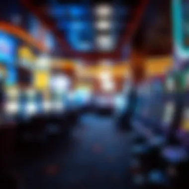 Luxurious gaming floor filled with slot machines and table games