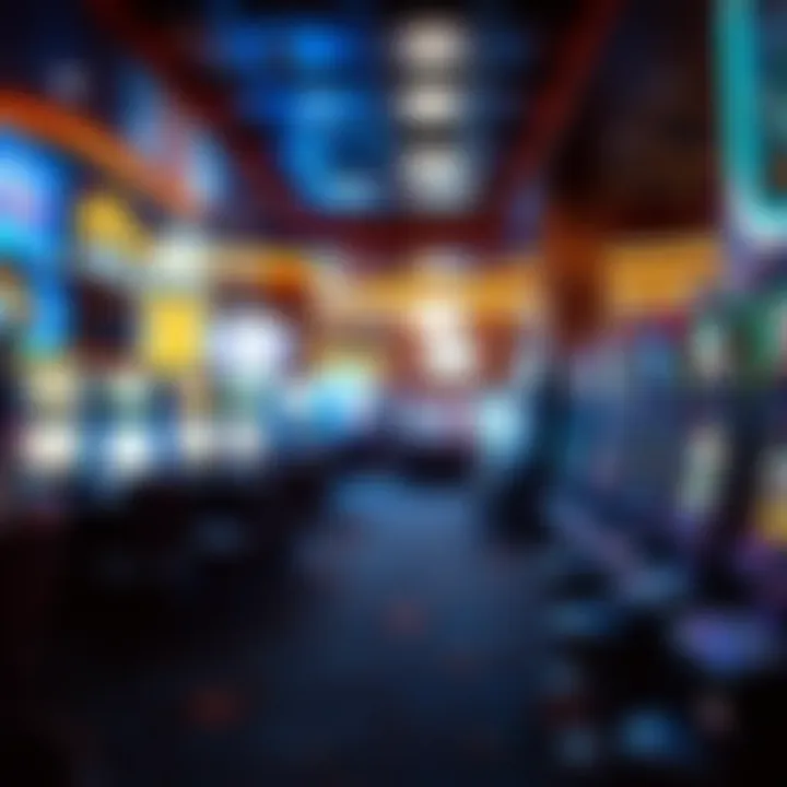 Luxurious gaming floor filled with slot machines and table games