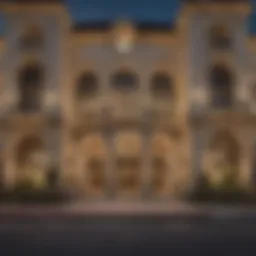 Stunning exterior view of the MGM Mansion Casino showcasing its grand architecture