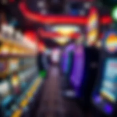 An illuminated casino floor filled with engaging slot machines