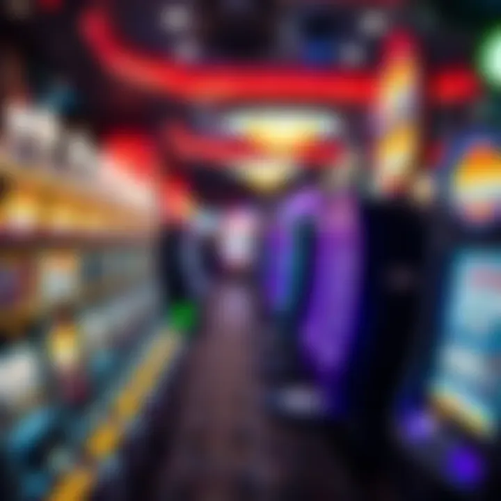 An illuminated casino floor filled with engaging slot machines