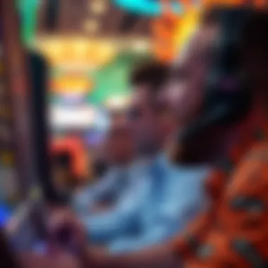 The Thrill of the Game Close-up of a playerâs excitement during a slot session