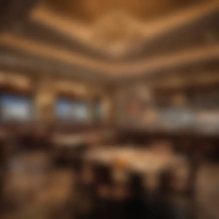 Dining area within the casino featuring a variety of culinary options