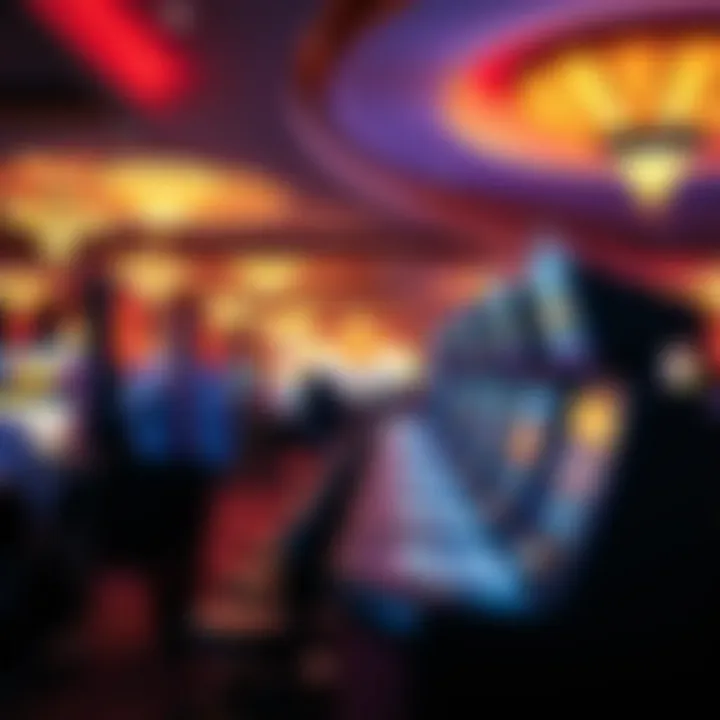 A vibrant gaming floor bustling with excitement and energy