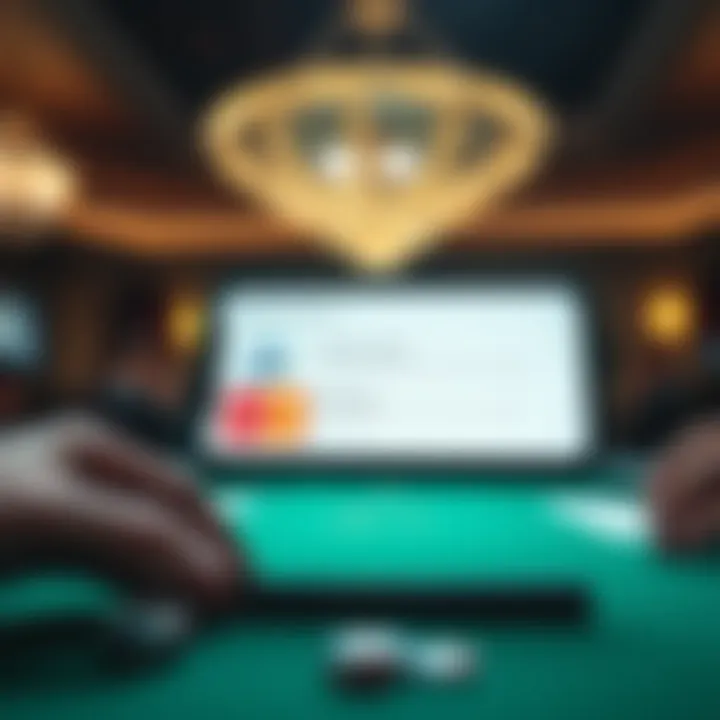 Secure payment options displayed on a poker app