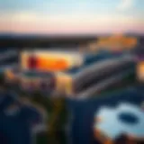 Aerial view of Tulalip Casino showcasing its architecture and surroundings