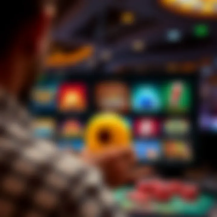 Exploring the Virtual Casino Experience Virtual casino interface showcasing various games and promotions