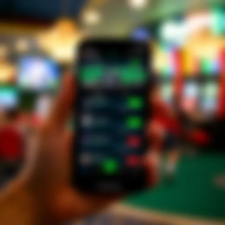 Fanduel Mobile App Experience A smartphone displaying the Fanduel Paradise Sportsbook app with live betting features