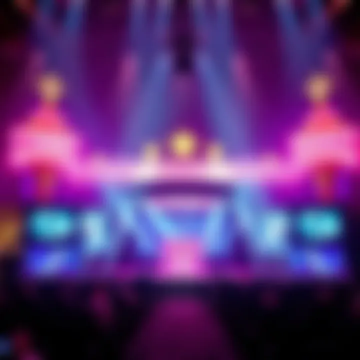 Spectacular stage setup in Las Vegas