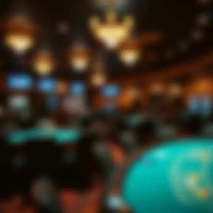 Interior view of the poker room at Hollywood Casino PA